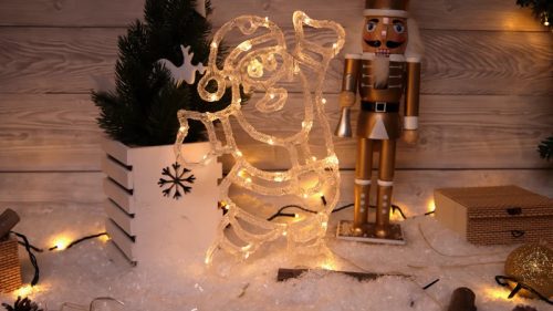 Tracon CHRAS30WW LED karácsonyi ablakdísz,télapó,elemes Timer 6+18h, 30LED, 3000K, 3xAA ( CHRAS30WW )