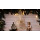 Tracon CHRHT20WW LED karácsonyi fenyő,fém,elemes Timer 6+18h, 20LED, 3000K, 2xAA ( CHRHT20WW )