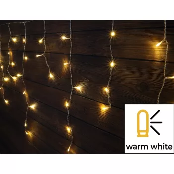   Tracon CHRIOB10WW Karácsonyi jégcsap fényfüggöny, kültéri/beltéri 230VAC, 5+10M, 250LED, 6W, 2600-2700K, IP44 ( CHRIOB10WW )