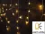 Tracon CHRIOB5WW Karácsonyi jégcsap fényfüggöny, kültéri/beltéri 230VAC, 5+5M, 125LED, 3,6W, meleg fehér ( 2600-2700K ) színhőmérséklettel, IP44 ( CHRIOB5WW )