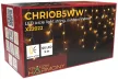 Tracon CHRIOB5WW Karácsonyi jégcsap fényfüggöny, kültéri/beltéri 230VAC, 5+5M, 125LED, 3,6W, meleg fehér ( 2600-2700K ) színhőmérséklettel, IP44 ( CHRIOB5WW )