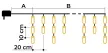 Tracon CHRIOB5WW Karácsonyi jégcsap fényfüggöny, kültéri/beltéri 230VAC, 5+5M, 125LED, 3,6W, meleg fehér ( 2600-2700K ) színhőmérséklettel, IP44 ( CHRIOB5WW )