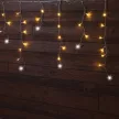 Tracon CHRIOSC10WW Karácsonyi sziporkázó jégcsap fényfüggöny, kültéri/beltéri 230VAC, 5+10M, 250LED, 6W, meleg fehér ( 2600-2700K ) színhőmérséklettel, IP44 ( CHRIOSC10WW )