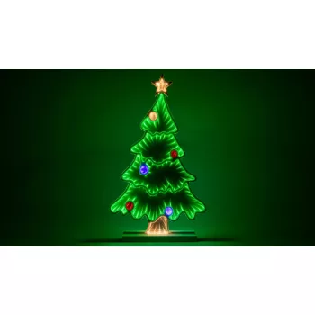   Tracon CHRMMT LED karácsonyi tükördísz , fenyő, USB (X25018) USB, 1,5m, 132LED, 4,5W, RGB