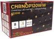 Tracon CHRNOP120WW Karácsonyi fényháló, kültéri/beltéri 230VAC, 5+1x1,5M, 120LED, 3,6W, meleg fehér ( 2600-2700K ) színhőmérséklettel, IP44 ( CHRNOP120WW )