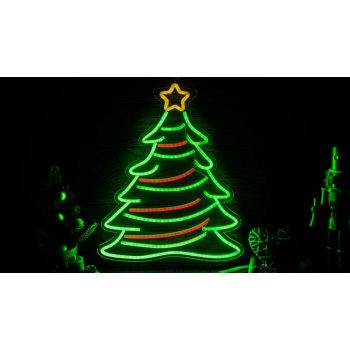  Tracon CHRNT NEON FLEX LED karácsonyi fenyő, USB (X25011) USB, 1,5m, 4,5W, RGB