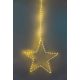 Tracon CHRSTHM84WW LED karácsonyi ablakdísz, csillag, elemes Timer 6+18h, 84LED, meleg fehér ( 3000K ) színhőmérséklettel, 3xAA ( CHRSTHM84WW )