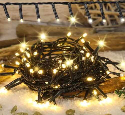 Tracon CHRSTHOSW400WW Karácsonyi sziporkázó fényfüzér, kültéri/beltéri (X25032) 230VAC, 2+10M, 400LED, 3,6W, 2600-2700K, IP44