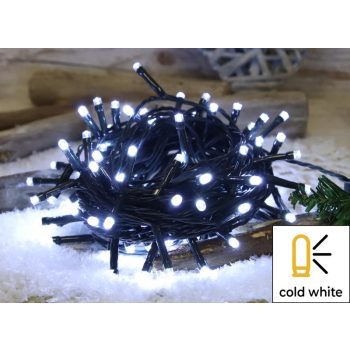   Tracon CHRSTOB100CW Karácsonyi fényfüzér, kültéri/beltéri 230VAC, 2+10M, 100LED, 3,6W, hideg fehér ( 12000-13000K ) színhőmérséklettel, IP44 ( CHRSTOB100CW )