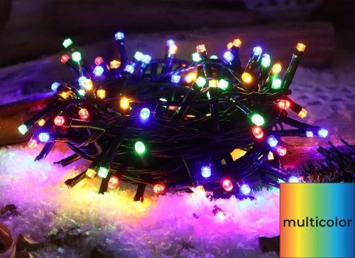 Tracon CHRSTOB100RGB Karácsonyi fényfüzér, színes, kültéri/beltéri 230VAC, 2+10M, 100LED, 3,6W, RGB, IP44 ( CHRSTOB100RGB )