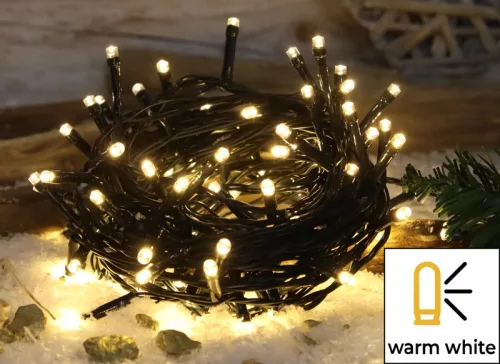 Tracon CHRSTOB200WW Karácsonyi fényfüzér, kültéri/beltéri 230VAC, 5+20M, 200LED, 6W, meleg fehér ( 2600-2700K ) színhőmérséklettel, IP44 ( CHRSTOB200WW )