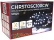 Tracon CHRSTOSC100CW Karácsonyi sziporkázó fényfüzér, kültéri/beltéri 230VAC, 2+10M, 100LED, 3,6W, hideg fehér ( 12000-13000K ) színhőmérséklettel, IP44 ( CHRSTOSC100CW )