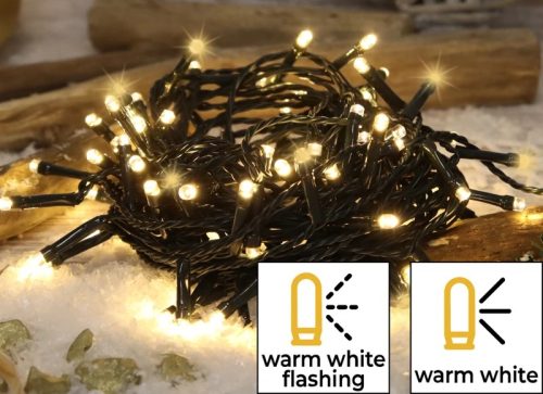 Tracon CHRSTOSW100WW Karácsonyi sziporkázó fényfüzér, kültéri/beltéri 230VAC, 2+10M, 100LED, 3,6W, meleg fehér ( 2600-2700K ) színhőmérséklettel, IP44 ( CHRSTOSW100WW )