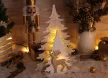 Tracon CHRTRWG10WW LED karácsonyi fenyő, szarvas,arany, elemes Timer 6+18h,10LED, meleg fehér ( 3000K ) színhőmérséklettel, 2xAA ( CHRTRWG10WW )