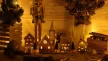 Tracon CHRWHVIL5WW LED karácsonyi falu, fa, elemes Timer 6+18h,5LED, meleg fehér ( 3000K ) színhőmérséklettel, 3xAA ( CHRWHVIL5WW )