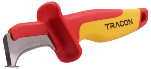 Tracon CK1 1000 V-ra szigetelt kábelkés, kétélű 8cr18, L= 200mm