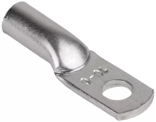 Tracon CLH10-6, Szigeteletlen szemes csősaru, ónozott elektrolitréz
 10mm2, M6, (d1=6.0mm, d2=6.2mm)