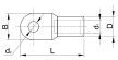 Tracon CLH185-14, Szigeteletlen szemes csősaru, ónozott elektrolitréz 185mm2, M14, (d1=19.4mm, d2=14.5mm)