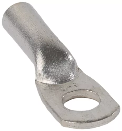 Tracon CLH2.5-4, Szigeteletlen szemes csősaru, ónozott elektrolitréz 2,5mm2, M4, (d1=2.5mm, d2=4.4mm)