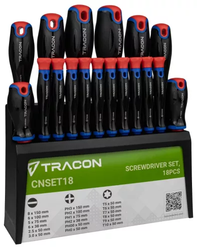 Tracon CNSET18 Csavarhúzó szett 18pcs