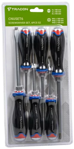 Tracon CNUSET6 Üthető csavarhúzó szett 6pcs S2