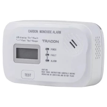   Tracon CO208A Szén-monoxid (CO) érzékelő 3 VDC (2x1,5V AA), >85 dB