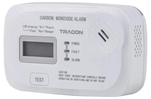 Tracon CO208A Szén-monoxid (CO) érzékelő 3 VDC (2x1,5V AA), >85 dB