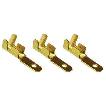 Tracon CS3 szigeteletlen rátolható csatlakozó csap sárgaréz 2,8×0,5 mm