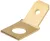 Tracon CSA-90-5, Csavaros rögzítésű szigeteletlen csatlakozó csap, sárgaréz 6,3x0,8mm 90°, M5