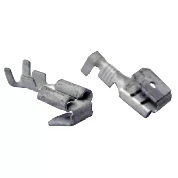 Tracon CSE szigeteletlen rátolható csatlakozó csap + hüvely ónozott réz 6,3×0,8 mm