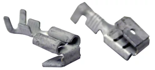 Tracon CSE, Szigeteletlen rátolható csatlakozó csap+hüvely, ónozott réz 6,3×0,8mm, 1-2,5mm2