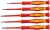 Tracon CSETP5 1000 V-ra szigetelt precíziós csavarhúzó szett AC 1000 V, 5pcs