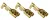Tracon CSH6-B, Szigeteletlen rátolható csatlakozó hüvely, sárgaréz, rögz.csapos 6,3×0,8mm, 1-2,5mm2