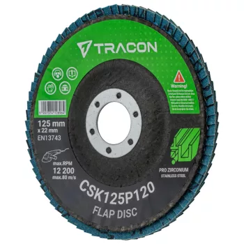 Tracon CSK125P120 Csiszolókorong 125x22mm, P120
