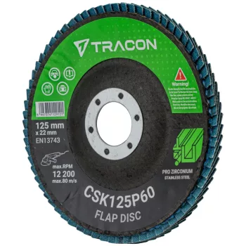 Tracon CSK125P60 Csiszolókorong 125x22mm, P60