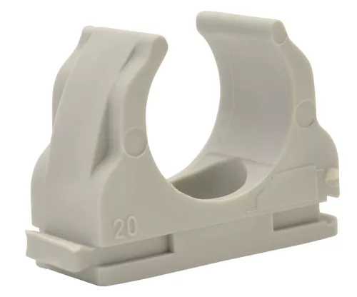 Tracon CSS-20, Csőrögzítő, sorolható klipsz D=20mm, PP