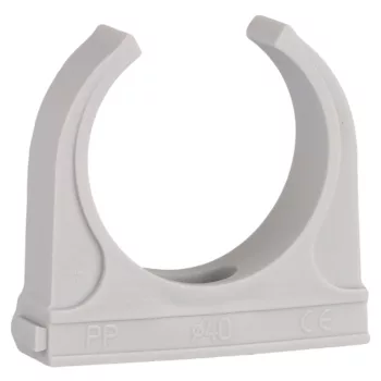 Tracon CSS-40 sorolható csőrögzítő klipsz, D=40mm, PP