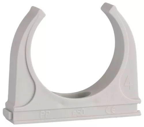Tracon CSS-50 sorolható csőrögzítő klipsz, D=50mm, PP