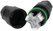 Tracon CST25F Tömítőszelencés kábeltoldó, nyitható gyorskapcsokkal, 3×1-3×2.5 mm2, IP68, PA6.6, 3P, 250VAC, 16A