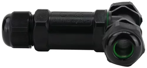 Tracon CST4-T3P Tömítőszelencés kábeltoldó, T-elágazó, 0.5-4 mm2, IP68, PC+PA6.6, 3P, 450VAC, 24A