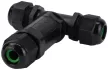 Tracon CST4-T3P, Tömítőszelencés kábeltoldó, T-elágazó 0.5-4 mm2, IP68, PC+PA6.6, 3P, 450VAC, 24A