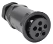 Tracon CST4-T, Tömítőszelencés kábeltoldó, T-elágazó 0.5-4 mm2, IP68, PC+PA6.6, 5P, 450VAC, 24A