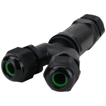   Tracon CST4-Y, Tömítőszelencés kábeltoldó, Y-elágazó 0.5-4 mm2, IP68, PC+PA6.6, 5P, 450VAC, 24A