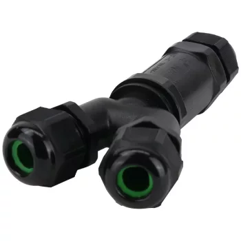 Tracon CST4-Y Tömítőszelencés kábeltoldó, Y-elágazó, 0.5-4 mm2, IP68, PC+PA6.6, 5P, 450VAC, 24A