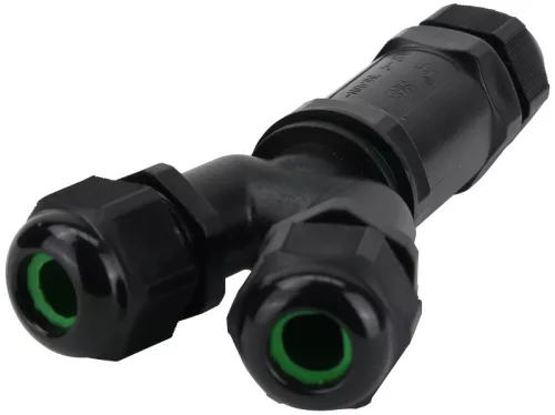 Tracon CST4-Y Tömítőszelencés kábeltoldó, Y-elágazó, 0.5-4 mm2, IP68, PC+PA6.6, 5P, 450VAC, 24A
