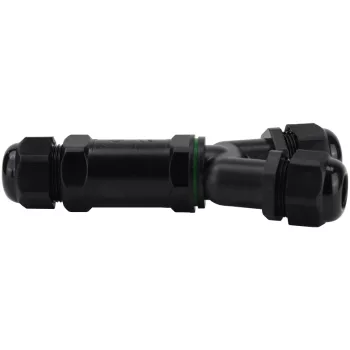 Tracon CST4-Y3P Tömítőszelencés kábeltoldó, Y-elágazó, 0.5-4 mm2, IP68, PC+PA6.6, 3P, 450VAC, 24A