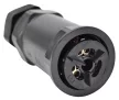 Tracon CST4-Y3P, Tömítőszelencés kábeltoldó, Y-elágazó 0.5-4 mm2, IP68, PC+PA6.6, 3P, 450VAC, 24A