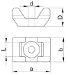 Tracon CSTALP Csavarozható, 2oldalt fűzhető kábelkötegelő talp, natúr 15×10mm, d=3.5mm, PA6.6