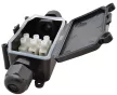 Tracon CSTBOX Kábeltoldó doboz, 3×1,5 mm2, IP68, PA6.6