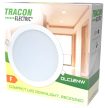 Tracon DLC12NW, Kompakt beépíthető LED mélysugárzó 230VAC, 12W, 4000K, 1050lm. IP20,